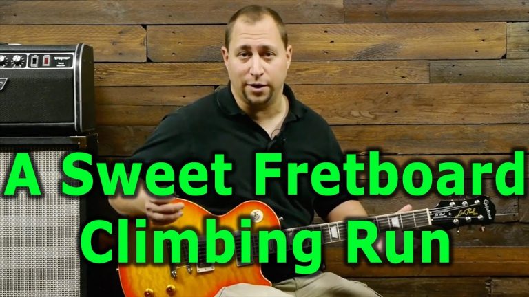 How to Run Up the Fretboard In A Single Lick